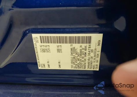 2020 Nissan Maxima Sv Xtronic Cvt from USA, damaged, VIN 1N4AA6CV8LC364784